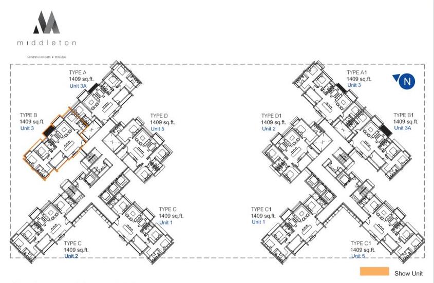 middleton residence penang property rich investment project subsale rent buy sell